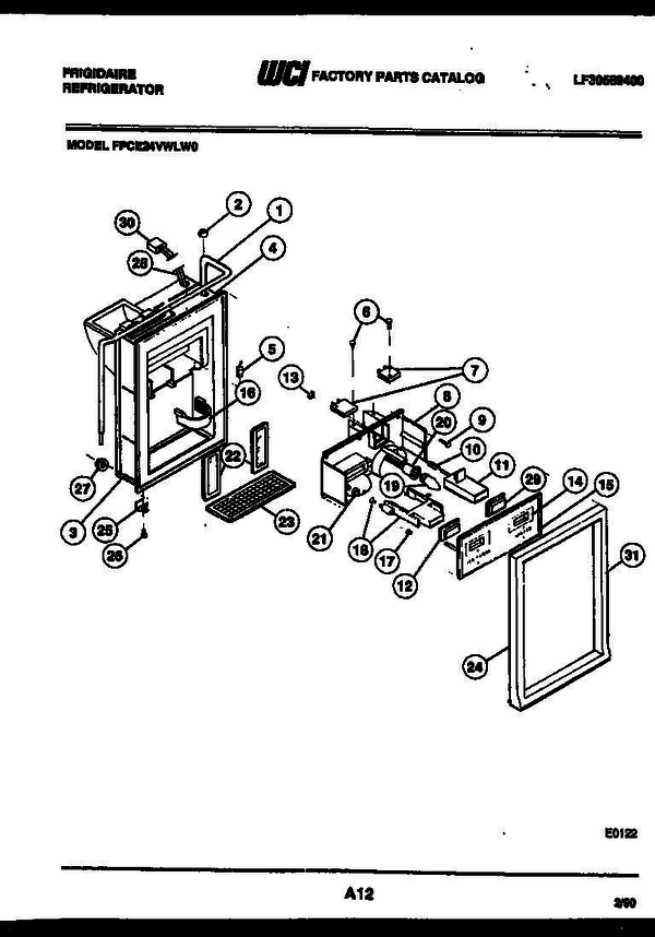 Frigidaire Wlw0 6 Diagram and Parts List for WLW0 V1 Frigidaire Washer