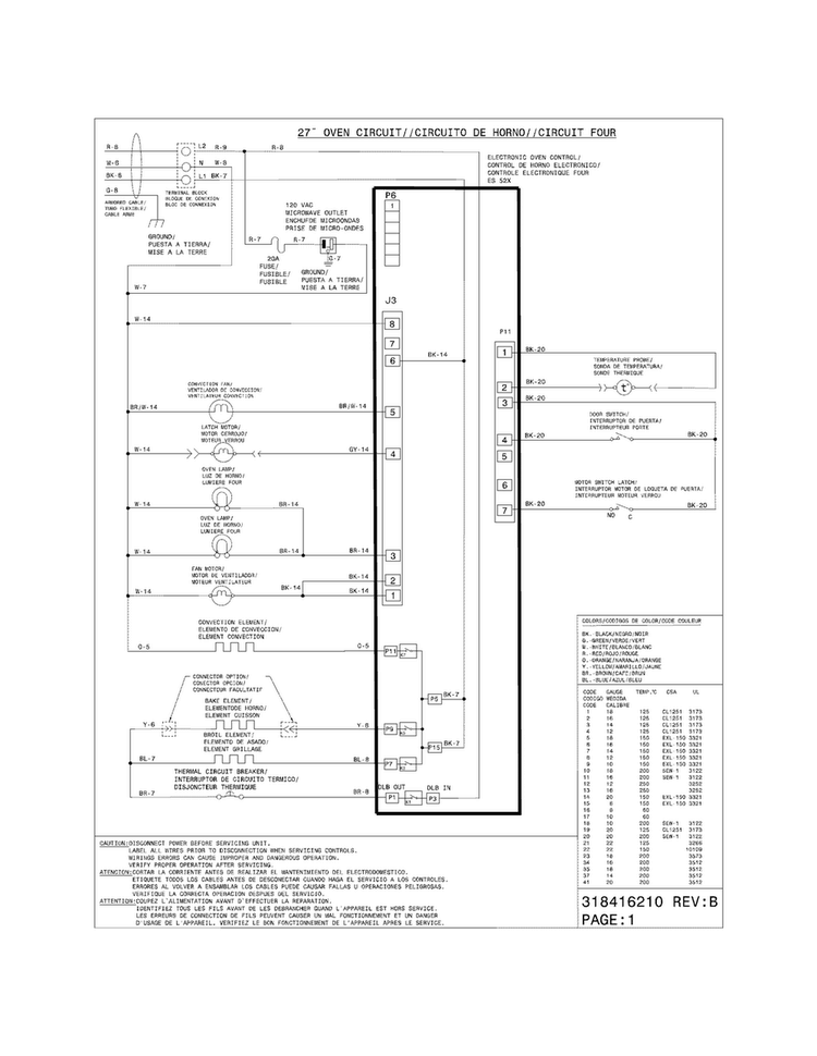 Wiring Diagram Diagram and Parts List for FPMC2785KFB  Frigidaire Microwave Oven Combo