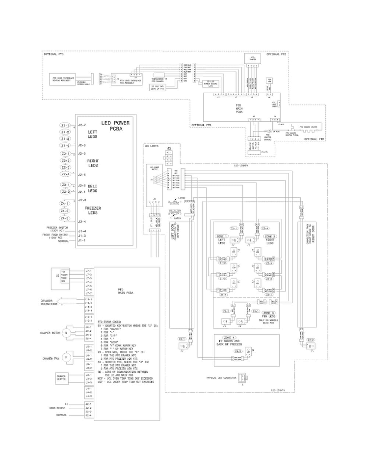 Wiring Diagram Diagram and Parts List for EI23BC80KS2  Electrolux Refrigerator