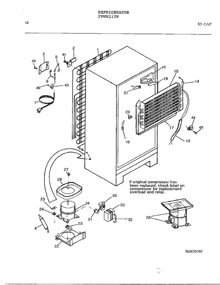 Ice Maker Parts & Installation Parts Page 13 Diagram and Parts List for FPWW21TP  Frigidaire Refrigerator