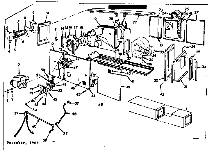 Furnace assembly Diagram and Parts List for 86774774  Frigidaire Heater