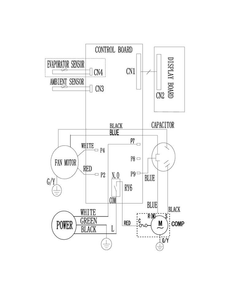 Wiring Diagram Diagram and Parts List for FFRA0522Q11  Frigidaire Air Conditioner
