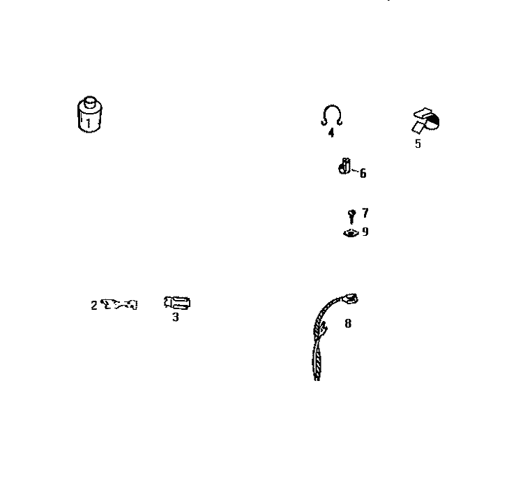 MISCELLANEOUS Diagram and Parts List for DG500JXW1  Frigidaire Dryer