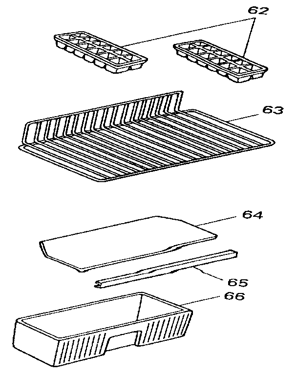 Accessories Diagram and Parts List for 5649922910  Kenmore Refrigerator
