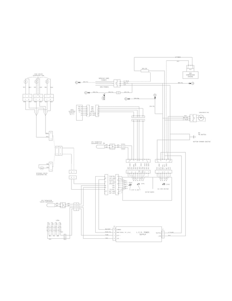 Wiring Diagram Diagram and Parts List for EI24RD65KS1  Electrolux Refrigerator