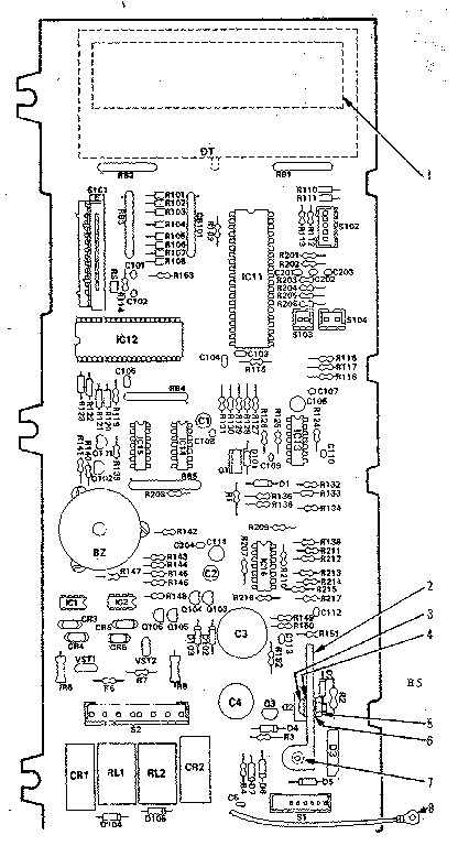 Power And Control Circuit Board Diagram and Parts List for 5648688410  Kenmore Microwave