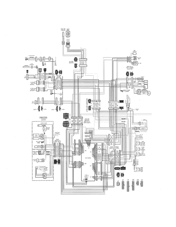 Wiring Diagram Diagram and Parts List for 25370319213  Kenmore Refrigerator