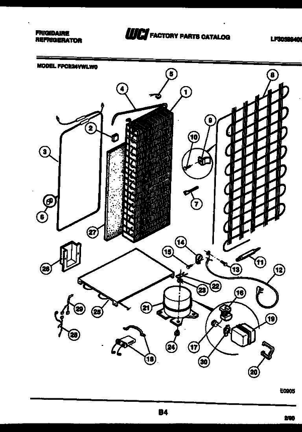 Frigidaire Wlw0 7 Diagram and Parts List for WLW0 V1 Frigidaire Washer