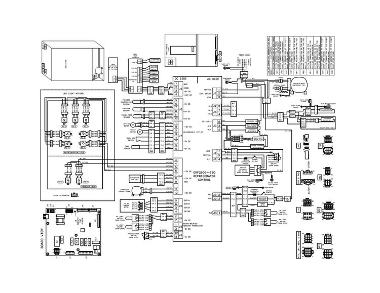 Wiring Diagram Diagram and Parts List for FPBS2777RF2  Frigidaire Refrigerator