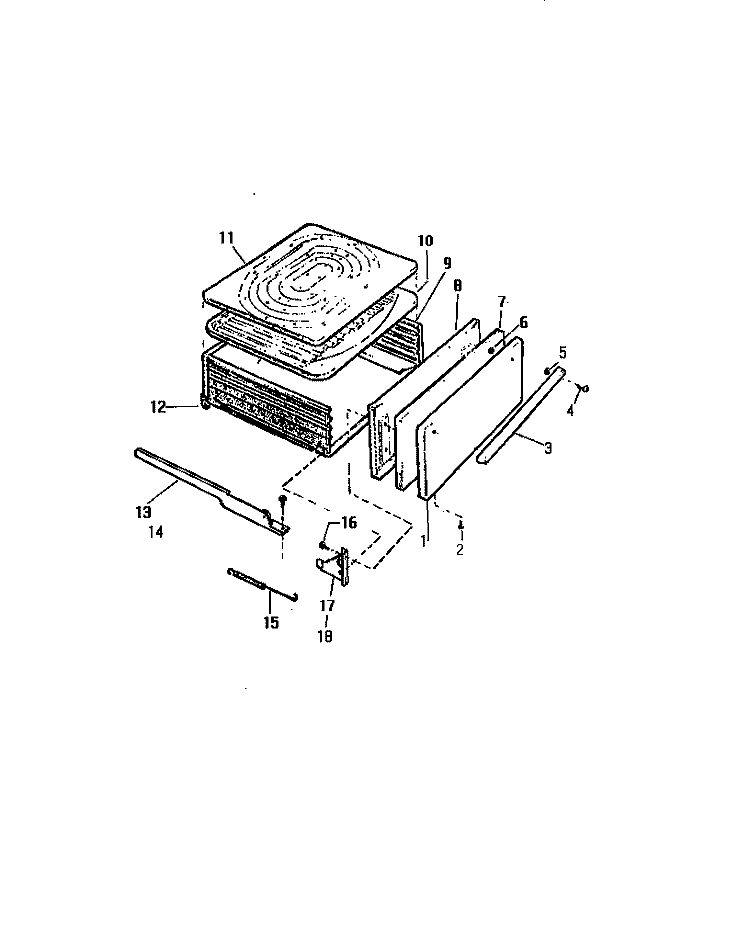BROILER DRAWER Diagram and Parts List for GF830HXD1  Frigidaire Wall Oven