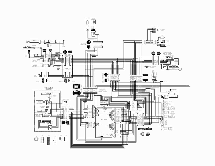 Wiring Diagram Diagram and Parts List for 25370342210  Kenmore Refrigerator