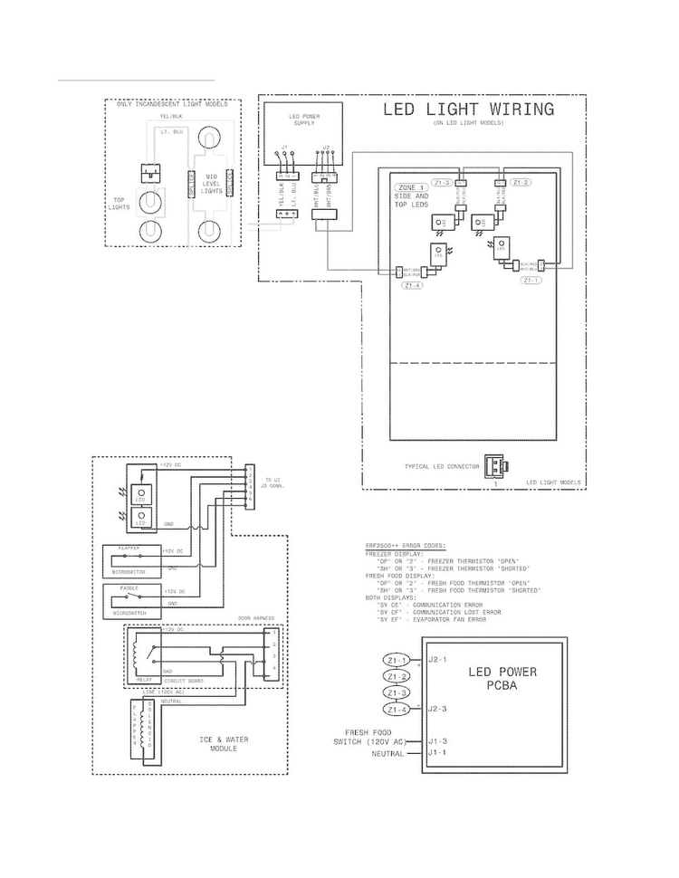 Wiring Diagram Diagram and Parts List for EI23BC56IWA  Electrolux Refrigerator