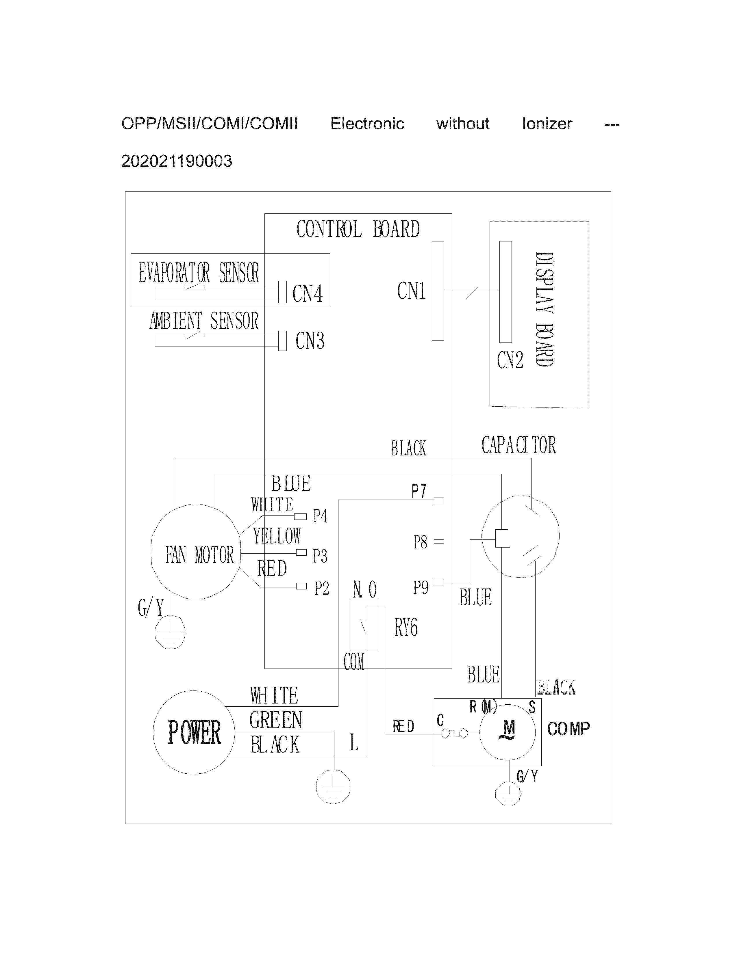 Wiring Diagram Diagram and Parts List for 25377060510  Kenmore Air Conditioner