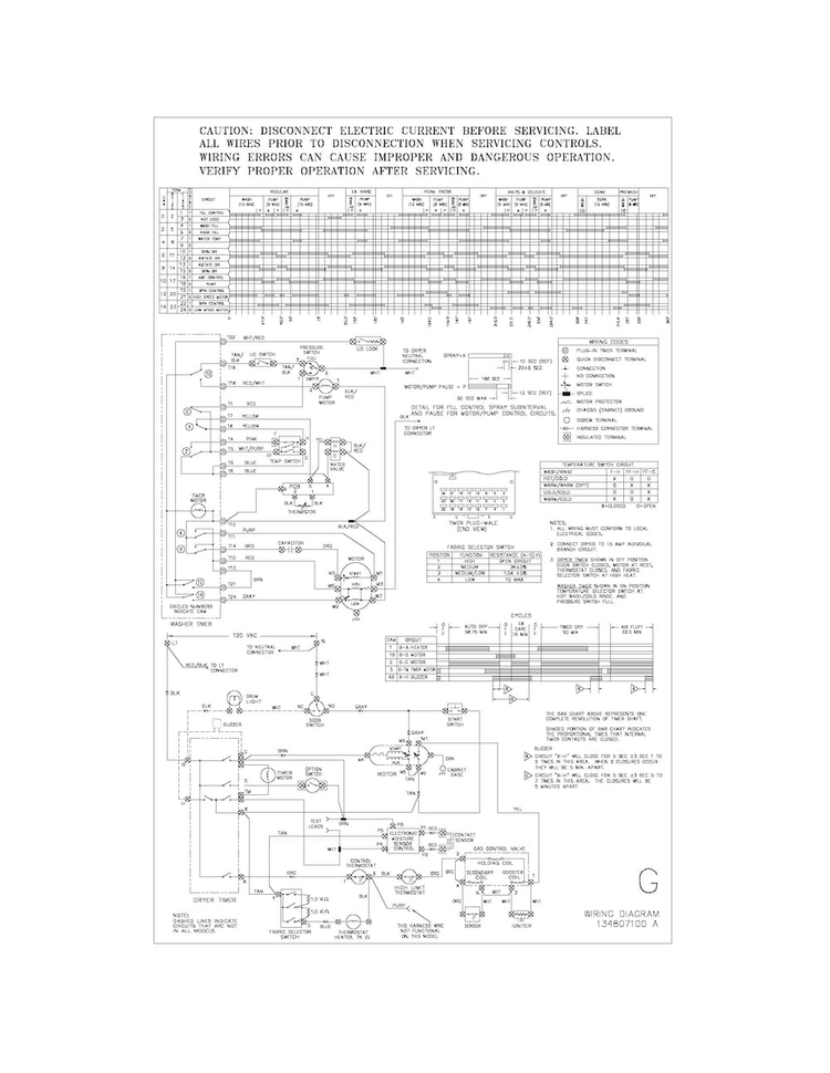 Wiring Diagram Diagram and Parts List for 41797962700  Kenmore Washer Dryer Combo