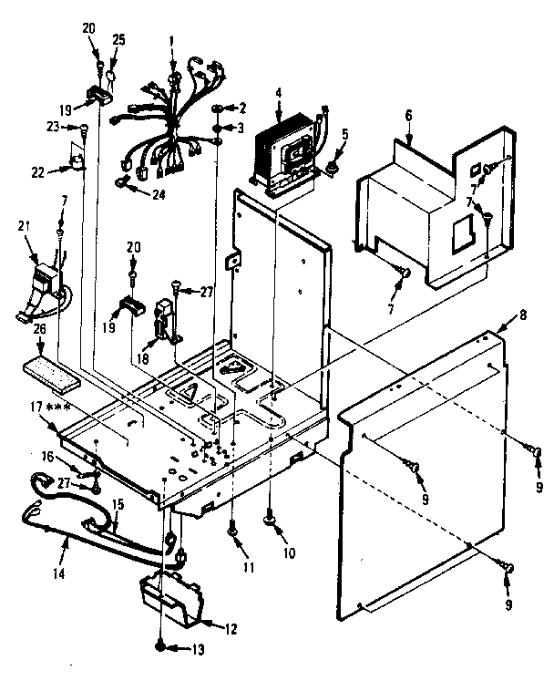 Microwave Parts Diagram and Parts List for 5648765380  Kenmore Microwave