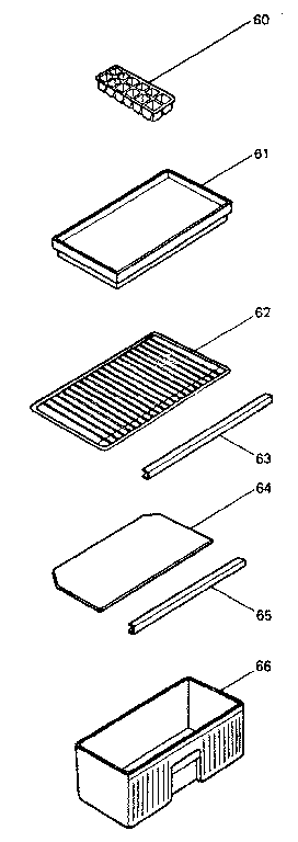Accessories Diagram and Parts List for 5648913420  Kenmore Refrigerator