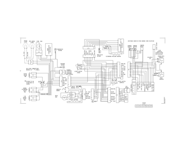 Wiring Schematic Diagram and Parts List for 2536888301B  Kenmore Refrigerator