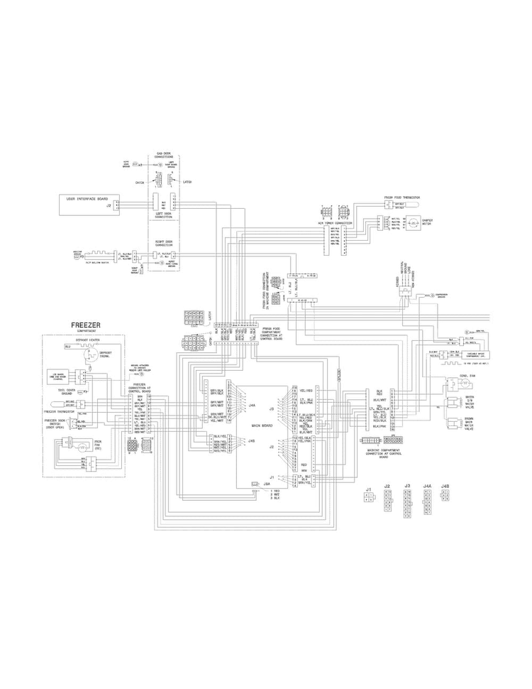 Wiring Diagram Diagram and Parts List for FGHG2366PF0  Frigidaire Refrigerator