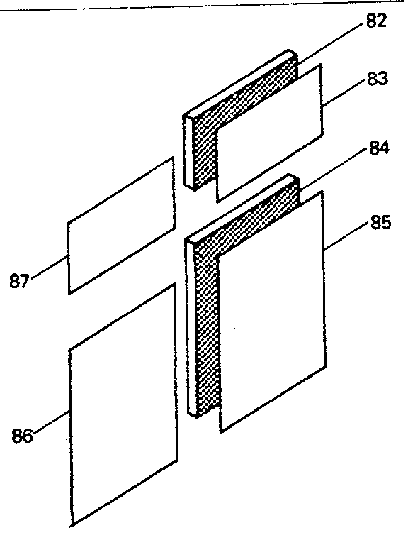 Art Panel Installation Parts Diagram and Parts List for 5648912820  Kenmore Refrigerator