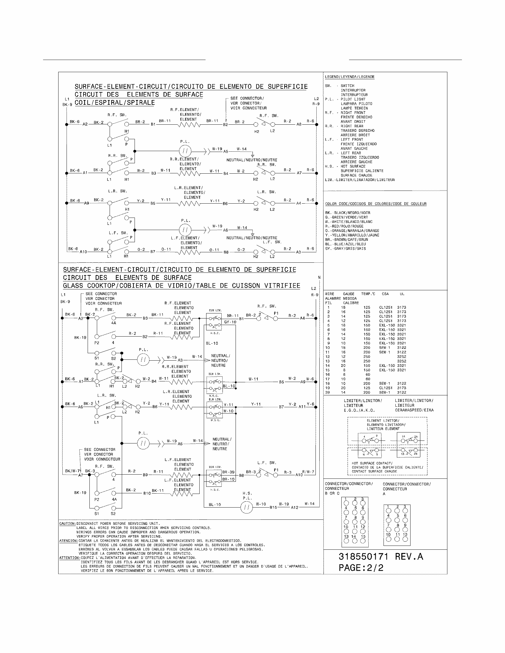 Wiring Diagram Diagram and Parts List for 79046783904  Kenmore Range