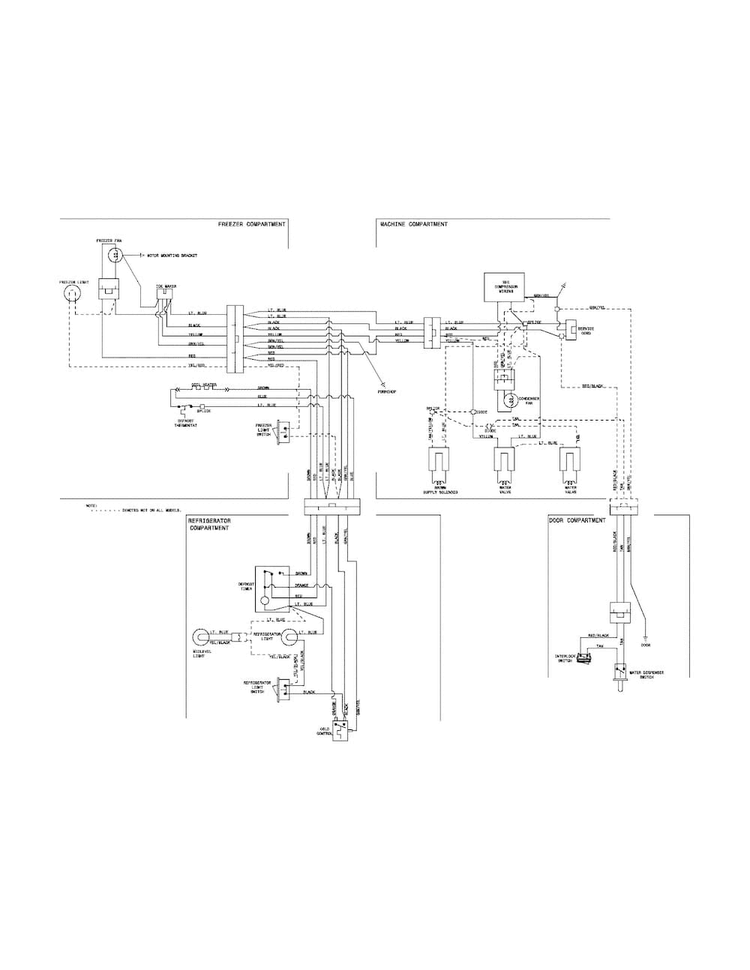 Wiring Diagram Diagram and Parts List for FFHI1826LBA  Frigidaire Refrigerator