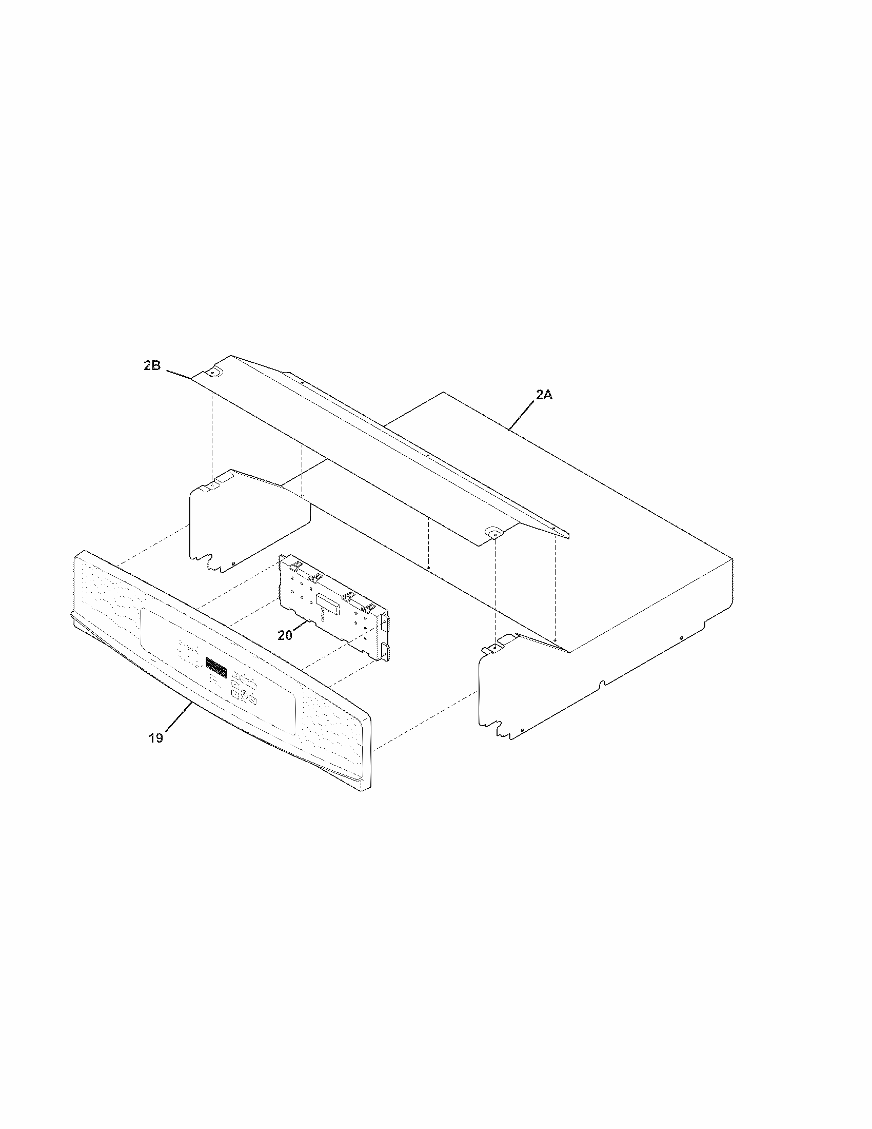 Control Panel Diagram and Parts List for 79048833900  Kenmore Wall Oven
