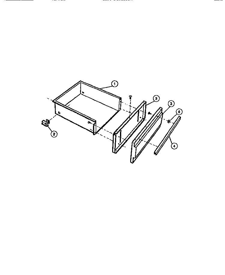 UTILITY DRAWER Diagram and Parts List for 31-2758-00-02  Tappan Range