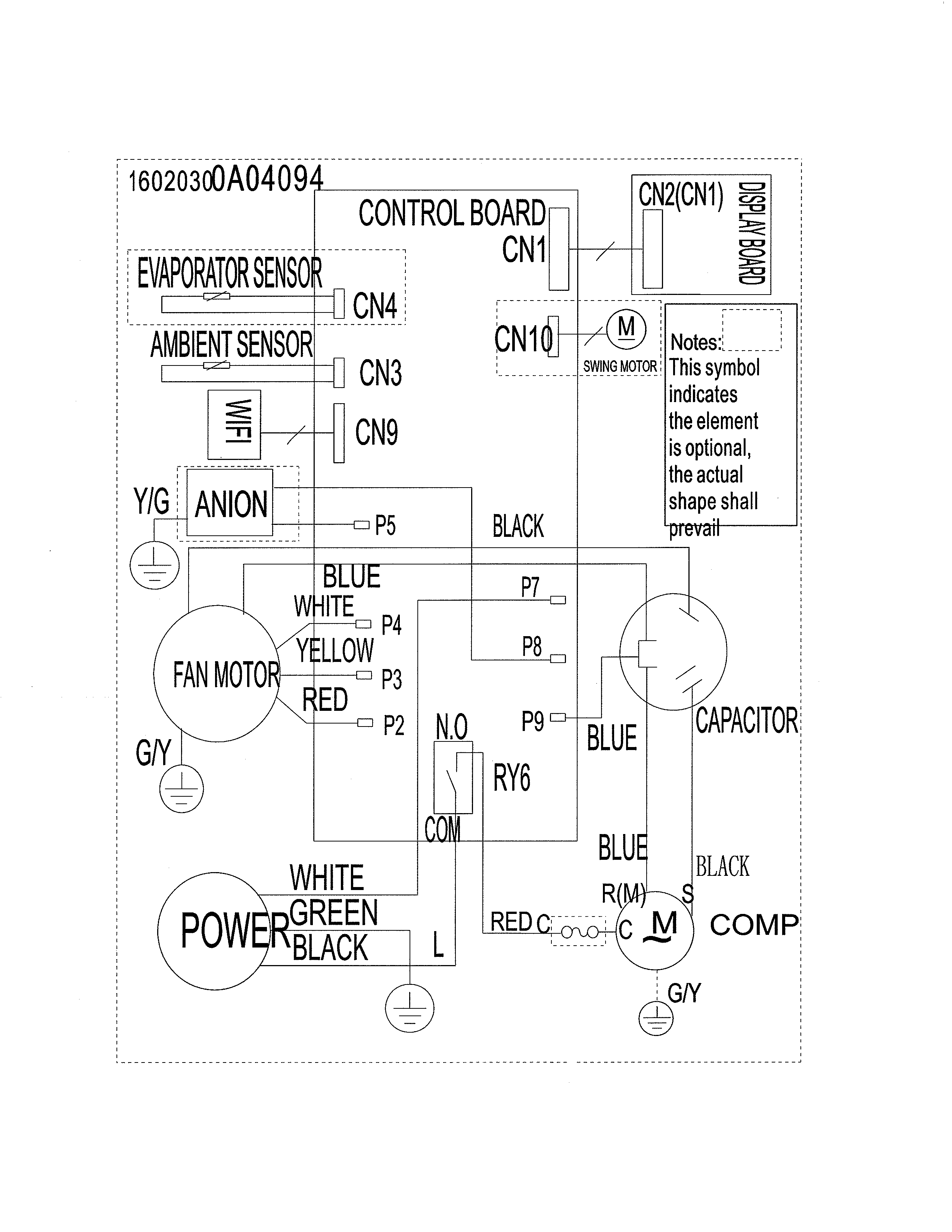 Wiring Diagram Diagram and Parts List for 25377082610  Kenmore Air Conditioner