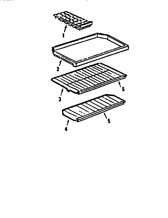 Accessories Diagram and Parts List for 5649936130  Kenmore Refrigerator