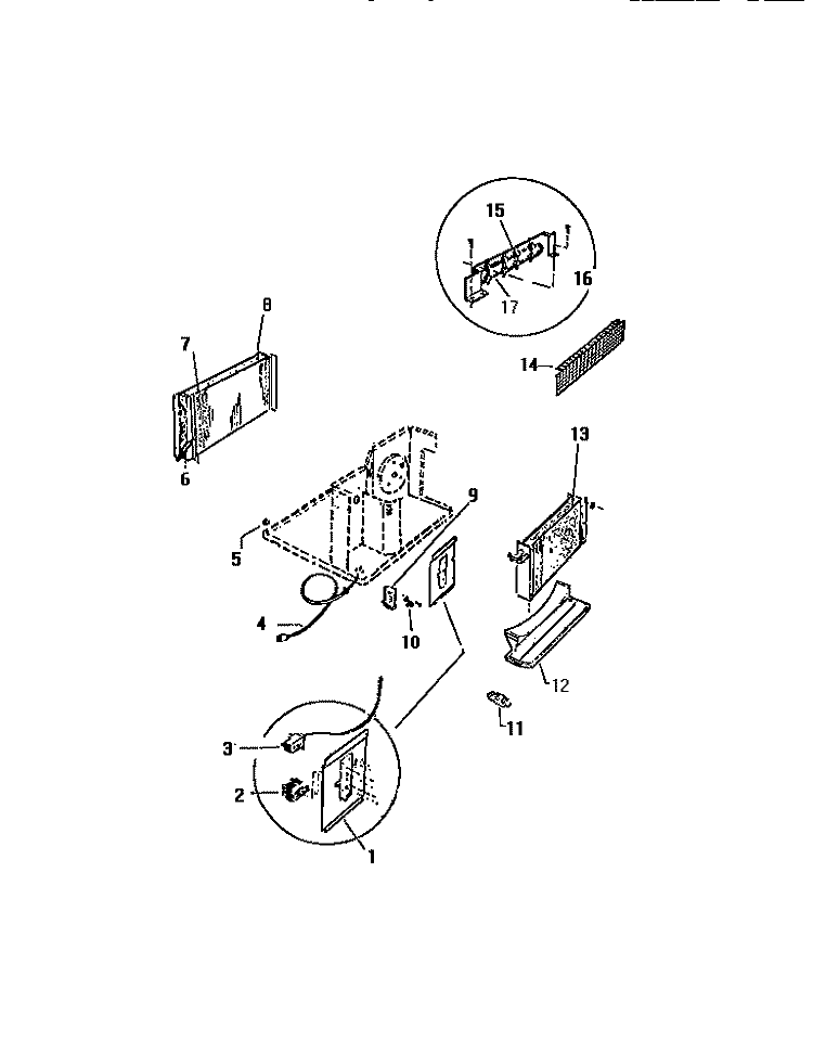 CONTROLS Diagram and Parts List for S2-06B1E  Kelvinator Air Conditioner