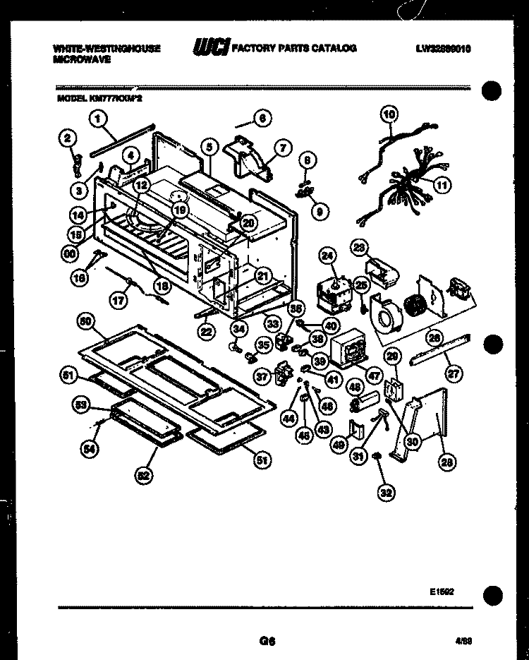 BODY PARTS Diagram and Parts List for KB443GDM2  Frigidaire Wall Oven