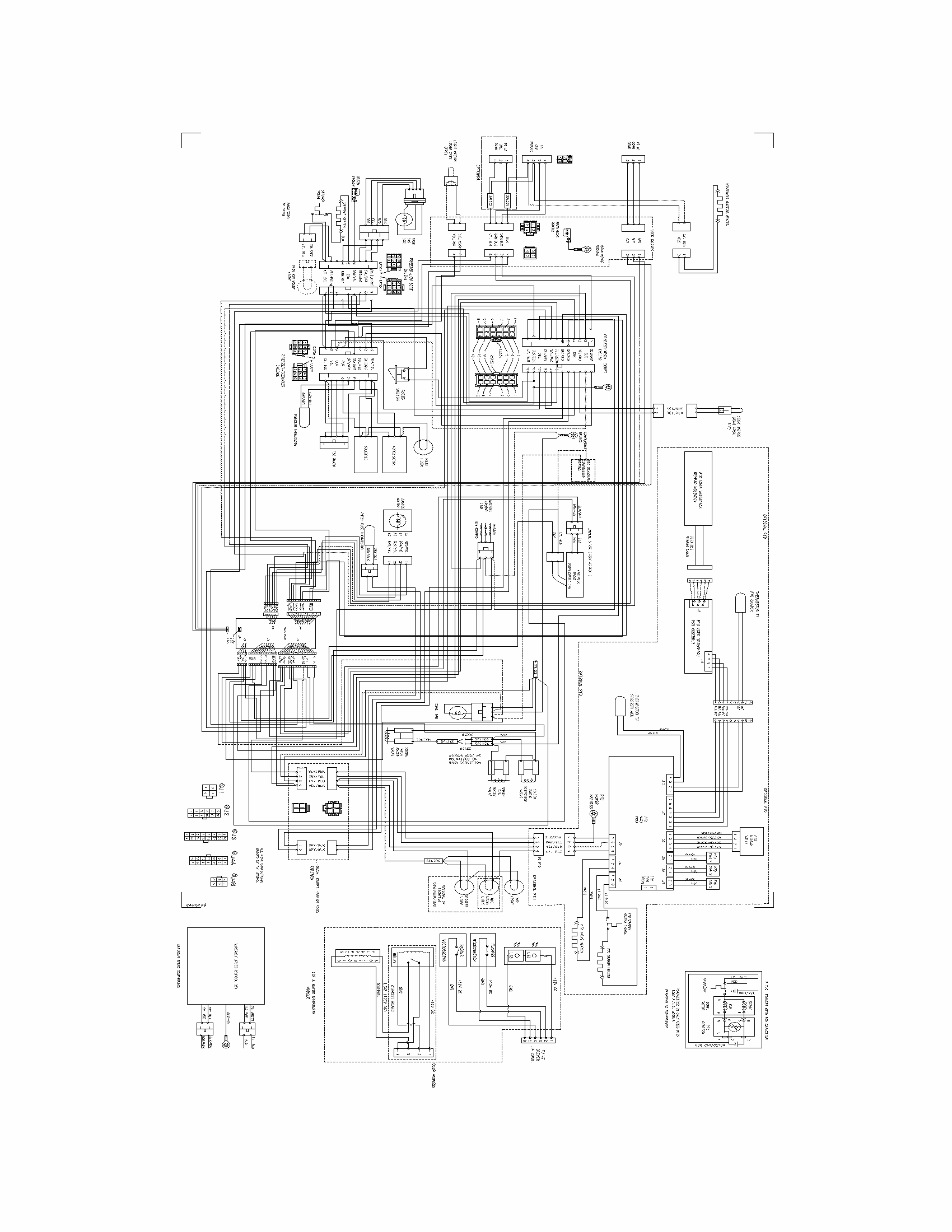 Wiring Diagram Diagram and Parts List for FGUS2637LE2  Frigidaire Refrigerator