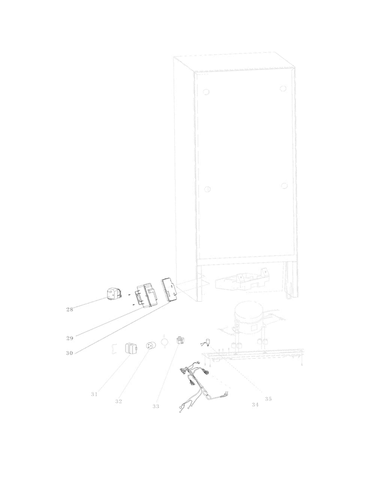 System Diagram and Parts List for FFPT12F3MB0  Frigidaire Refrigerator