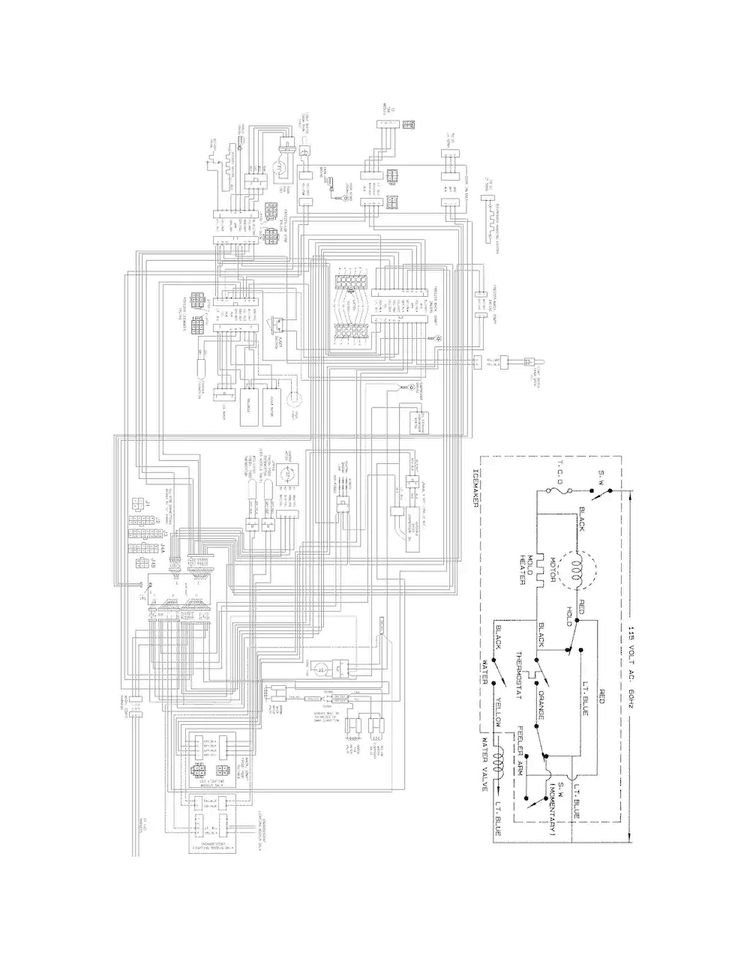 Wiring Diagram Diagram and Parts List for FGHC2331PF7  Frigidaire Refrigerator