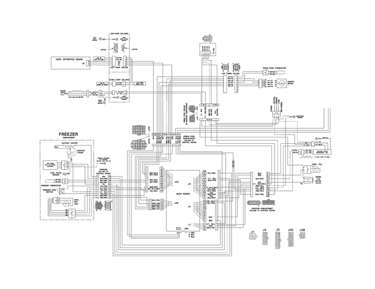 Wiring Diagram Diagram and Parts List for EI28BS80KS1  Electrolux Refrigerator