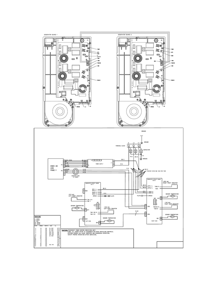 Wiring Diagram Diagram and Parts List for FGIS3065PFD  Frigidaire Range