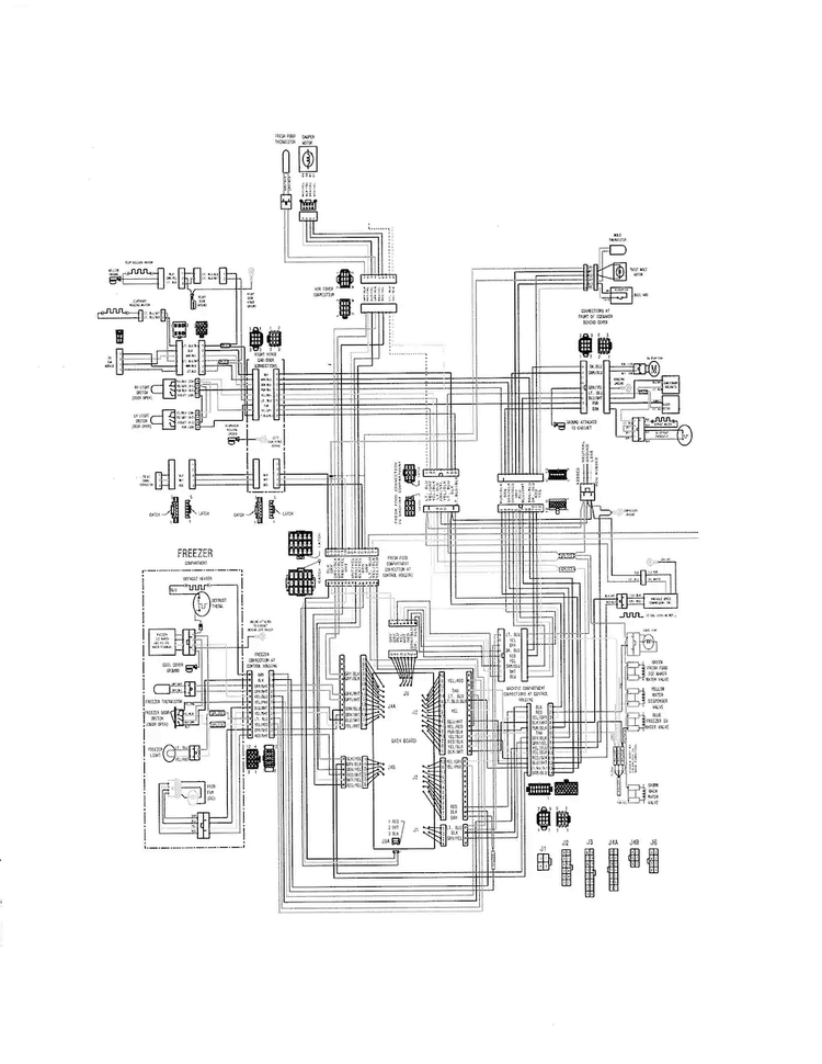 Wiring Diagram Diagram and Parts List for FGHB2735NP0  Frigidaire Refrigerator