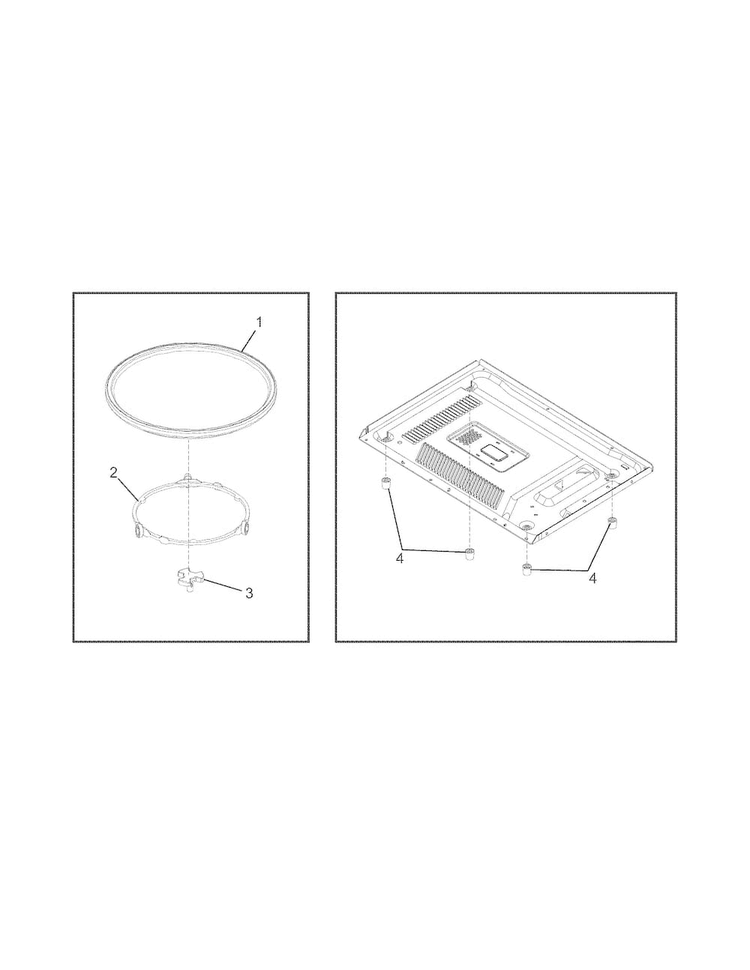 Recommended Spare Parts Diagram and Parts List for FFCE1638LW  Frigidaire Microwave