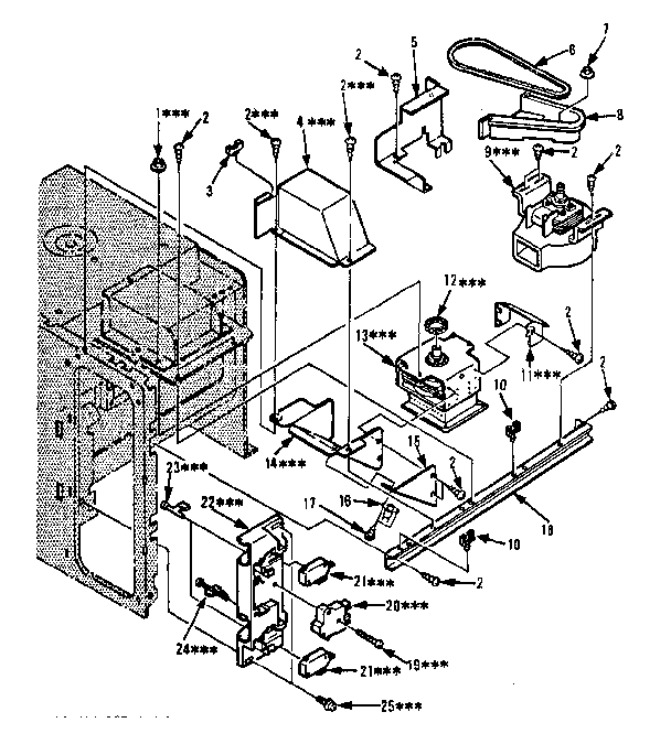 Switches And Microwave Parts Diagram and Parts List for 5648756181  Kenmore Microwave