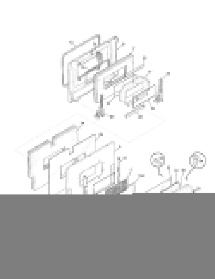 Door Diagram and Parts List for FEF455WFBC  Frigidaire Range