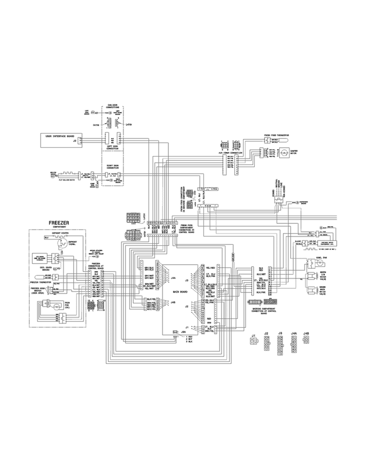 Wiring Diagram Diagram and Parts List for FGHN2866PF2  Frigidaire Refrigerator