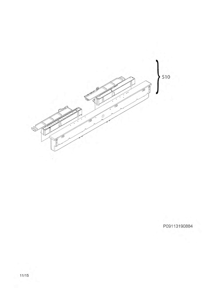 Control Panel Diagram and Parts List for EI24ID30QS0B  Electrolux Dishwasher
