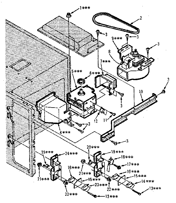 Switches And Microwave Parts Diagram and Parts List for 5648688410  Kenmore Microwave