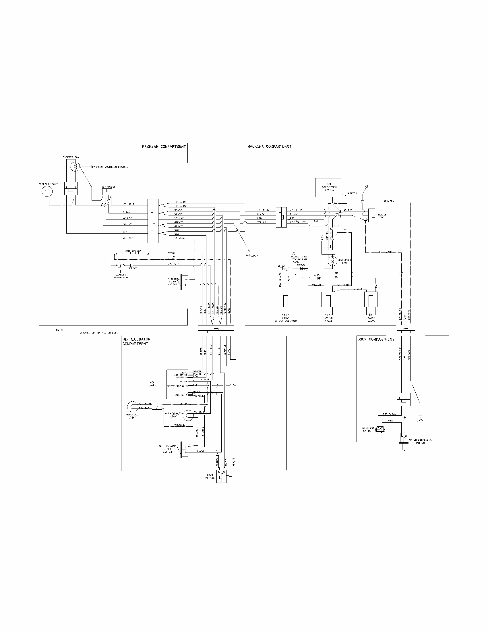 Wiring Diagram Diagram and Parts List for 25378823012  Kenmore Refrigerator