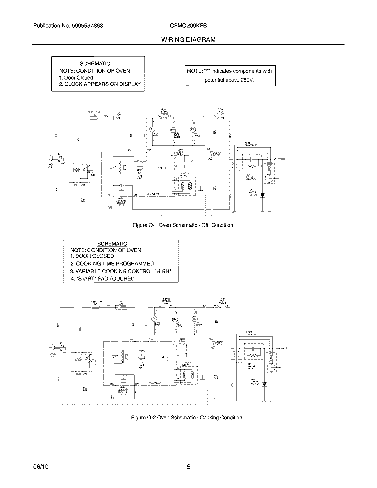 WIRING DIAGRAM Diagram and Parts List for CPMO209KFB  Frigidaire Microwave