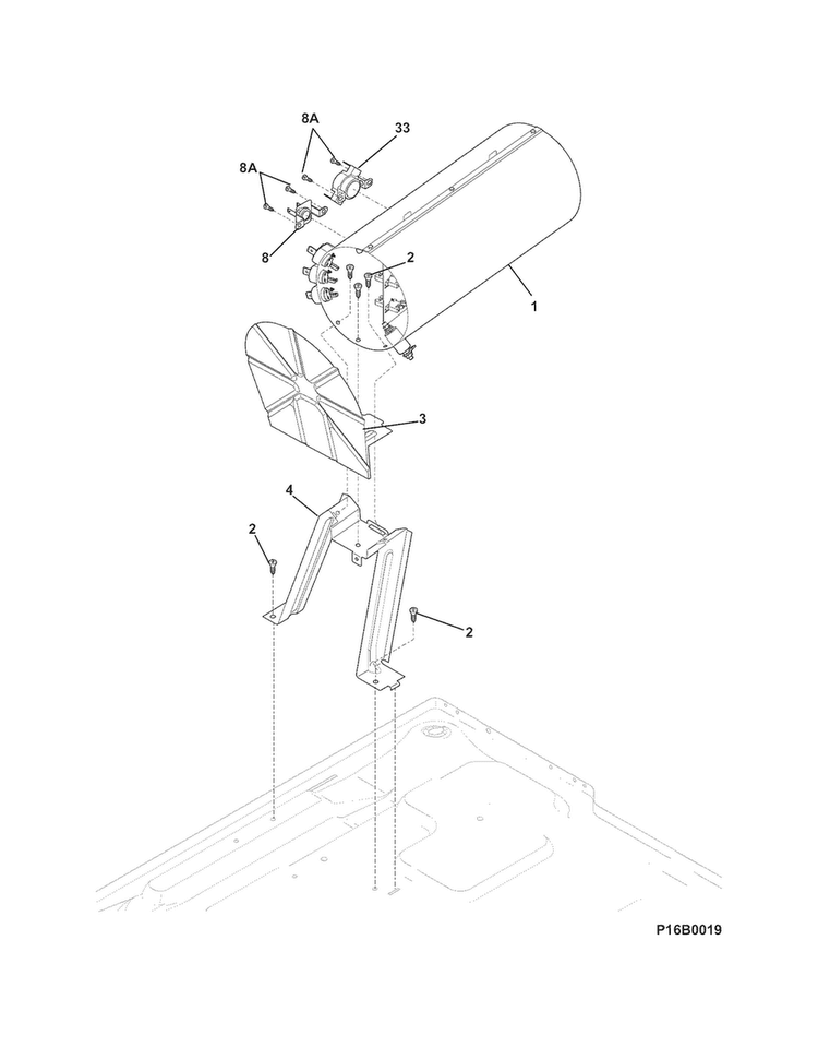 Burner Diagram and Parts List for EIMED6CJIW4  Electrolux Dryer
