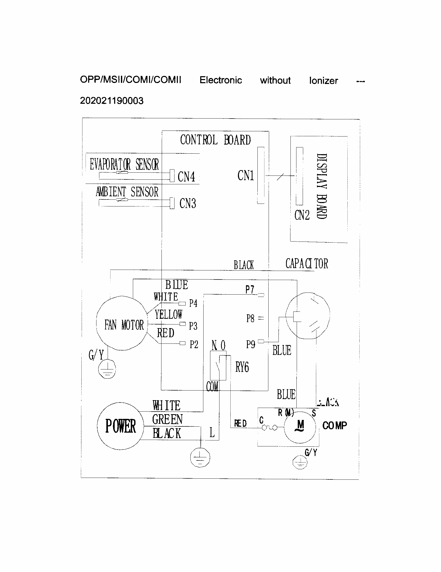 Wiring Diagram Diagram and Parts List for 25379081014  Kenmore Air Conditioner