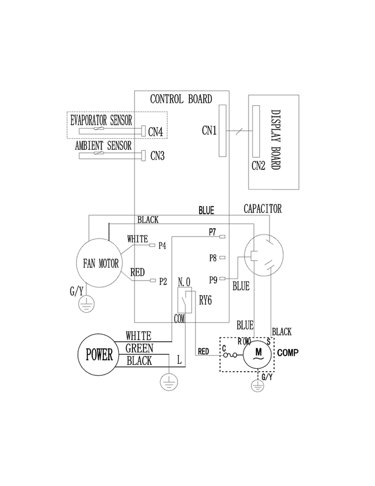 Wiring Diagram Diagram and Parts List for FFRE0533Q14  Frigidaire Air Conditioner