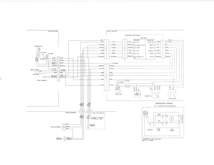Wiring Diagram Diagram and Parts List for WWTR1821QW2  Westinghouse Refrigerator