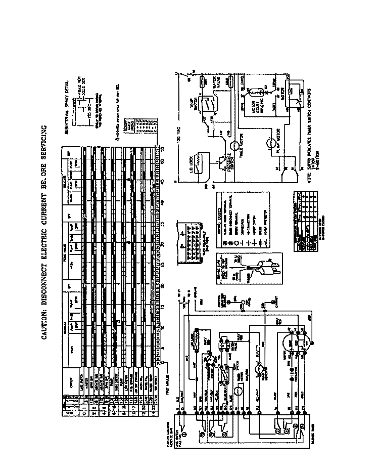 WIRING DIAGRAM Diagram and Parts List for FWS445RBT1  Frigidaire Washer